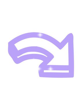 Sim efekti yön ok sembolü tasarımının canlandırması