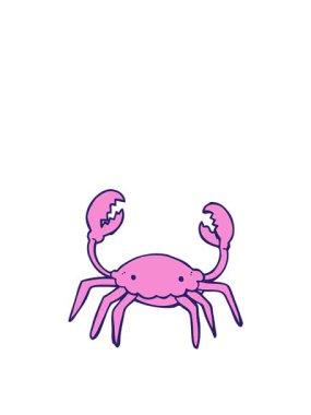 Yüksel ve bir yengecin animasyonunu yüzdür