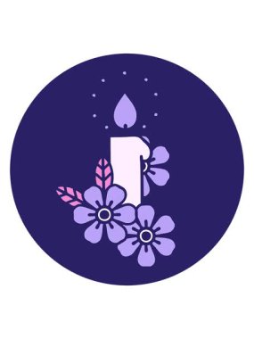 Mum ve çiçeğin ikonik dövme görüntüsünün hareketli animasyonunu oynat