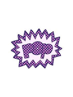 Çizgi roman tarzı pop sembolünün hareketli animasyonu