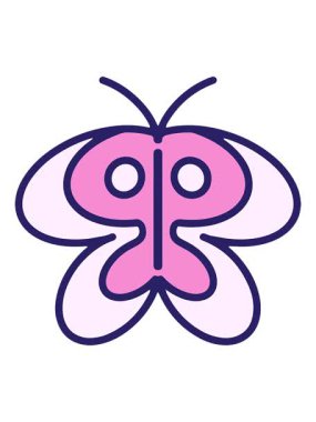 Basit, cesur bir kelebeğin ışık efekti