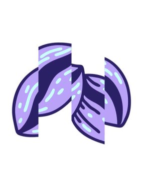 Dövmenin hareketli animasyonu geleneksel kahve çekirdeği stilinde.