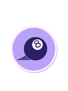 Yanıp sönen radyal çizgiler geleneksel 8 top stili dövme stili.