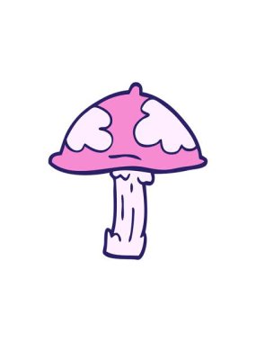 Karikatür karalamalarının bölünme etkisi zehirli mantar dışkısı