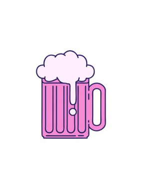 Dövmenin geleneksel bira tankardı tarzında yıldız patlaması etkisi animasyonu