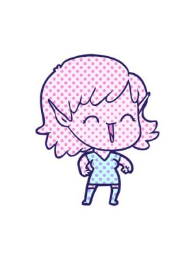 Elf kızının basınçlı animasyonu