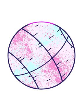 Bir basket topunun çizilmiş karikatürünün animasyonunu canlandırın.