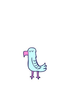 Papağan çizgi film elementinin animasyonunu genişletiyorum