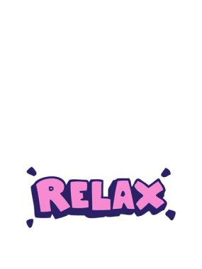 Çizgi film karalamalarının animasyonunu germek rahatlama sembolü