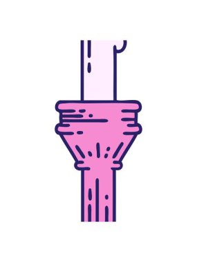 Bir şamdanın ikonik dövme tasarımının hareketli animasyonu