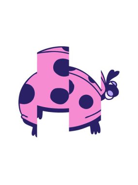 El çiziminin hareketli animasyonu. Uğurböceği çizgi filmi.