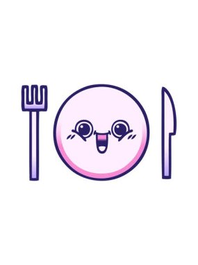 yemek tabağının gölgeli çizgi filminin hareketli animasyonu