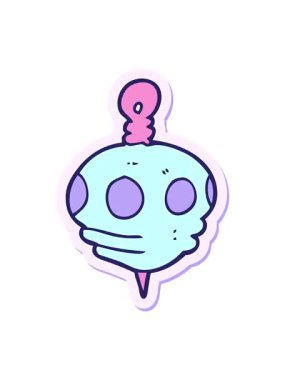 Bir karikatür Noel dekorasyonunun titreyen hareketli animasyonu