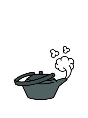 Geleneksel Japon çay demliğinin animasyonunu genişletiyorum.