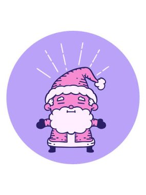 Bob ve Duraklat dövme stili Noel Baba karakterinin animasyonunu