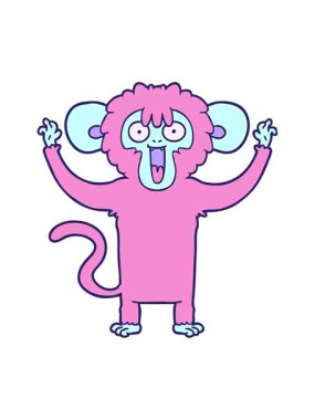 karoton maymunun hareketli animasyonu