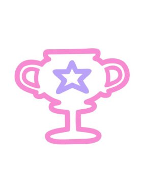 Kupa sembolü simgesinin hareketli animasyonu