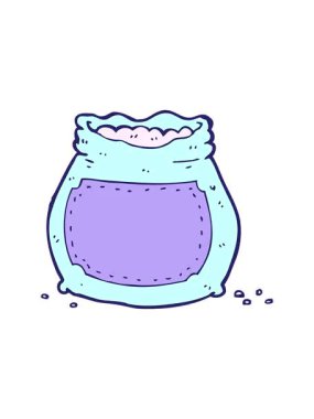 Bir torba un çizgi filminin titreyen hareketi.