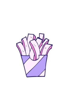 Çizgi film karikatür kızartmalarının zıplama hareketi.