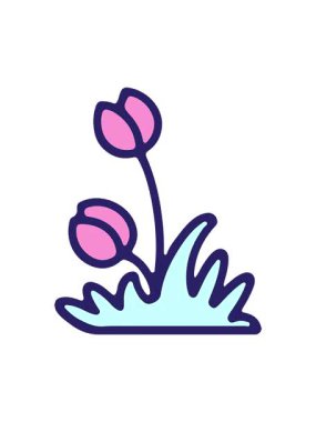 Çiçek çiziminin dönen hareketli canlandırması