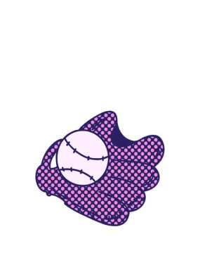 Beyzbol ve eldiven karikatürü çizilmiş el animasyonunu uzatıyorum.