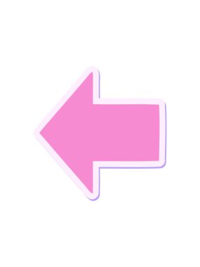 ok çizgi film çıkartması tasarımının hareketli animasyonu