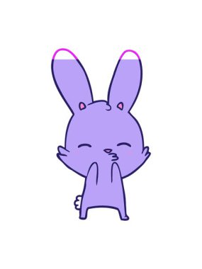 meraklı tavşan çizgi film görüntüsünün animasyonunu çalıştır