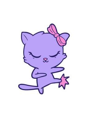 Yayı olan bir kedinin hareketli animasyonunu oynat