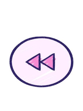 Geri Sarma Sembol Tebeşiri Çiziminin hareketli animasyonu