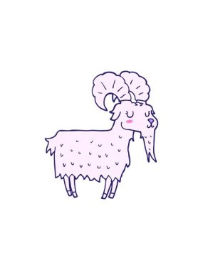 Bir keçinin radyoaktif ışıldayan animasyonu