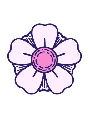 Çiçeğin ikonik dövmesinin hareketli animasyonu