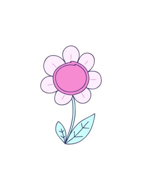 Garip karikatür papatyasının hareketli animasyonu