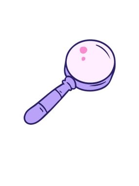 Bir büyüteç karikatürü çizilmiş el animasyonunun yükselişi ve yüzüşü