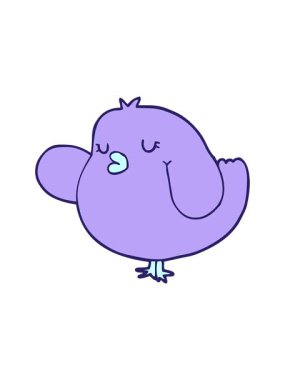 Elle çizilmiş kuş çizgi filminin animasyonunu salla ve durdur