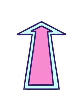 bir okun garip çizilmiş el animasyonunun piksel efekti