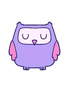 Çizgi film baykuşunun hareket animasyonu