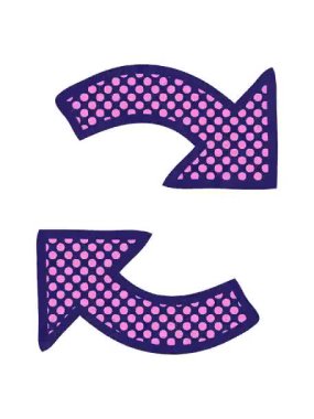 Çizgi roman tarzı bir okun titreyen hareketli animasyonu