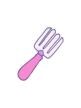 Çizgi film çatalının dikkat çekici animasyonu