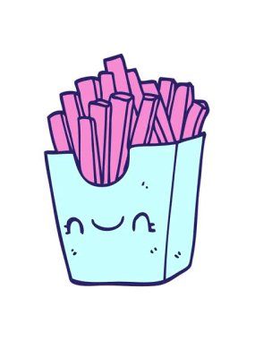 Kutudaki çizgi film kızartıcılarının hareketli animasyonları