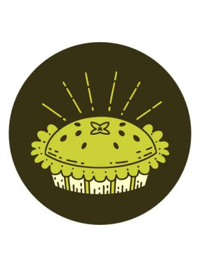 Dövme stilinin renkli animasyonu inanılmaz bir turta.