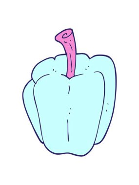 biberin düz renk illüstrasyonunun hareketli animasyonu