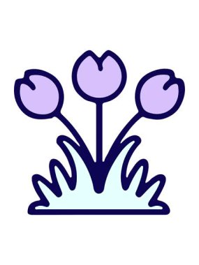 neon ışık efekti çiçek çizim tasarımının animasyonu