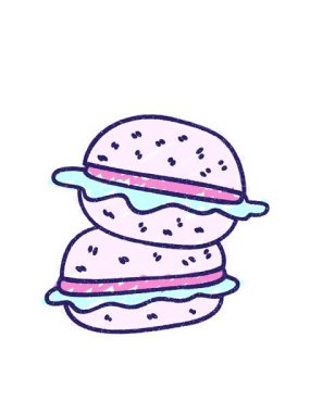 Yanıp sönen radyal çizgiler Sandviç Tebeşiri Çizimi