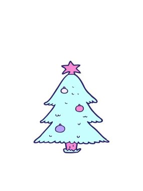 Noel ağacının hareketli animasyonu