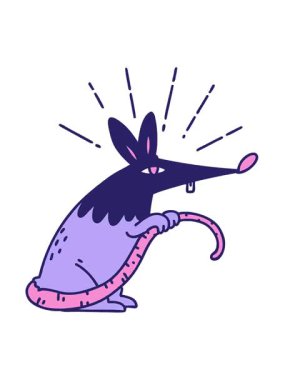 Geleneksel dövme stili sinsi farenin titreşimli animasyonu