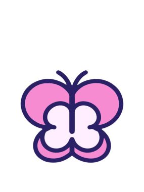 Basit ama sevimli kelebek çizgi filminin animasyonunu genişletiyorum.