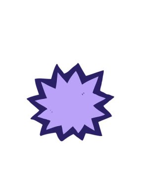 Bir patlamanın çizgi film çiziminin yanıp sönen radyal çizgileri