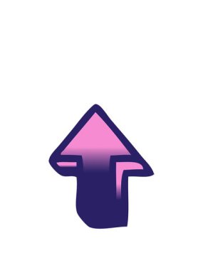 Noktalı bir okun gölgelenmiş çizgi filmlerinin animasyonunu genişletiyor