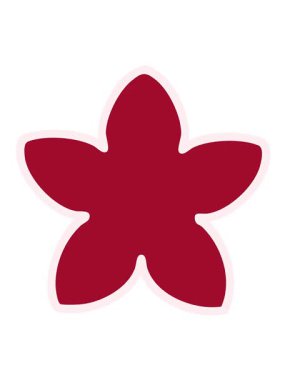 Geleneksel Japon çiçek dizaynının titreşimli animasyonu