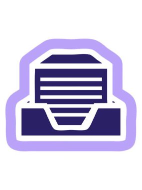 Ofis kağıdı yığın simgesinin ışık efekti canlandırması